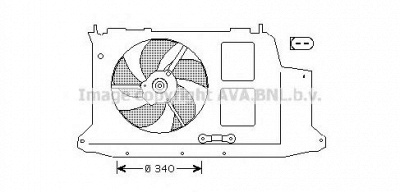 AVA QUALITY COOLING pe7532 -  Вентилятор, охлаждение двигателя